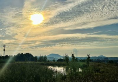 Natuurbeheer; uitzicht op Duitse mijnsteenbergen (naturschutzgebiet)
